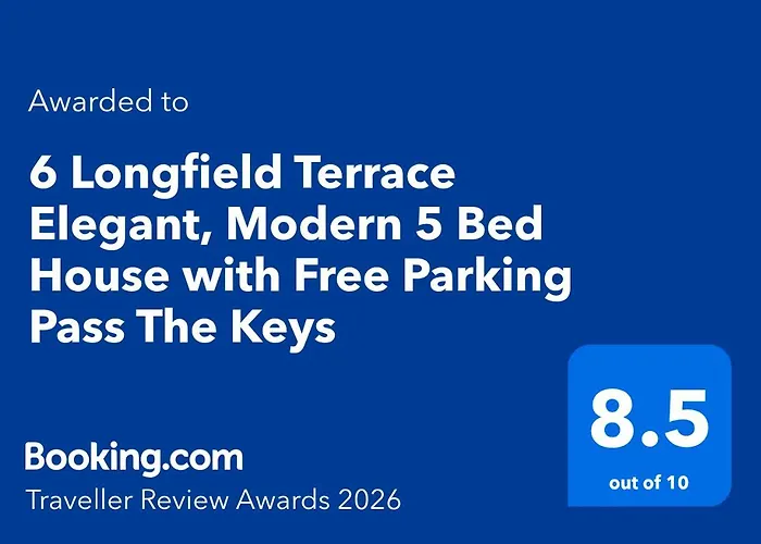 6 Longfield Terrace Elegant, Modern 5 Bed House With Free Parking Pass The Keys *